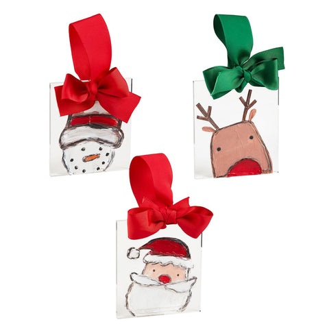 Mud Pie Farm Christmas Acrylic Ornaments