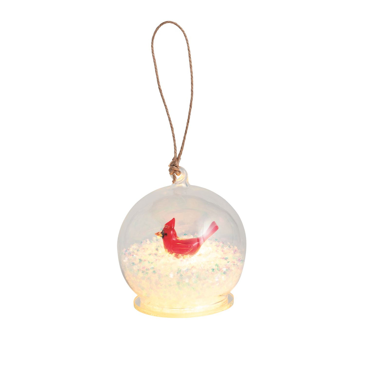 Cardinal Light-Up Ball Ornament