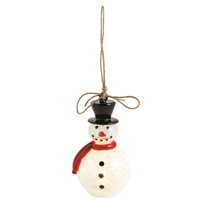 Mud Pie Christmas Glass Light-Up Ornaments
