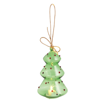 Mud Pie Christmas Glass Light-Up Ornaments