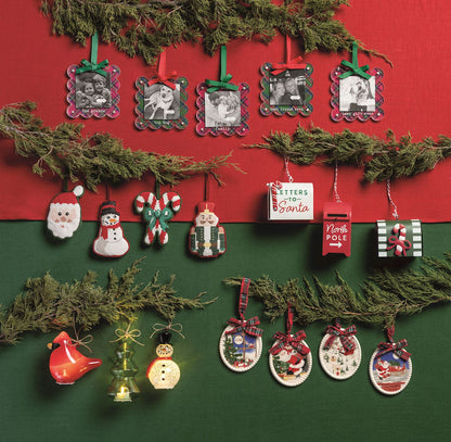 Mud Pie Christmas Glass Light-Up Ornaments