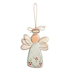 Mud Pie Speckle Angel Ornaments