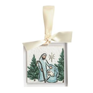 Mud Pie Nativity Acrylic Ornaments