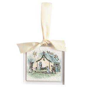 Mud Pie Nativity Acrylic Ornaments