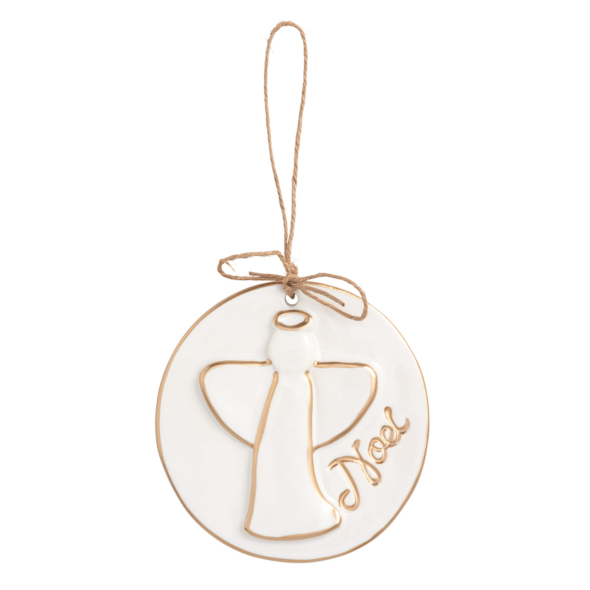 Mud Pie Gold Disc Ornaments