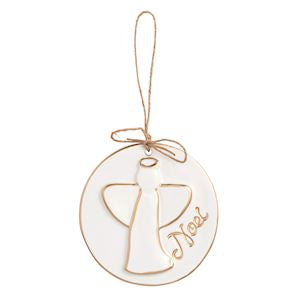 Mud Pie Gold Disc Ornaments