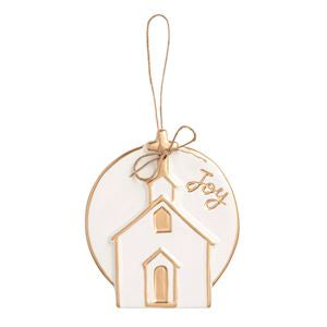 Mud Pie Gold Disc Ornaments