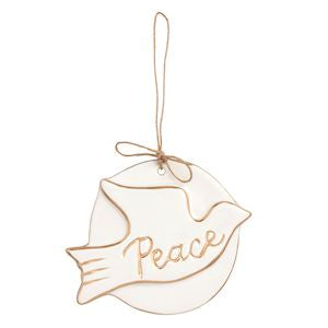 Mud Pie Gold Disc Ornaments