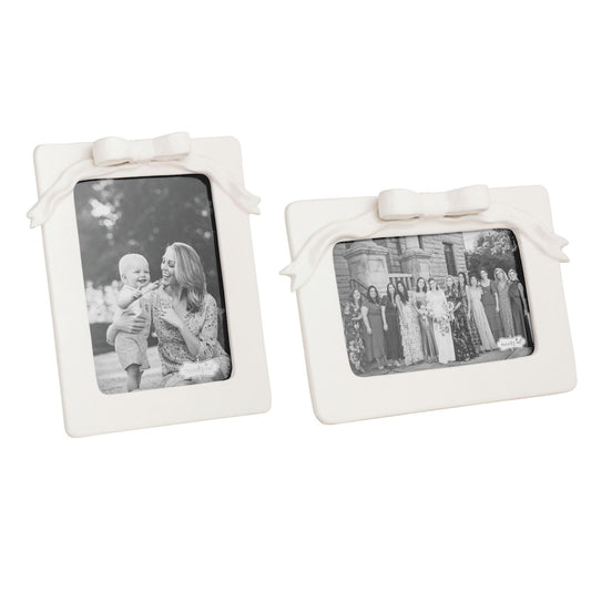 Mud Pie Bow Ceramic Frame