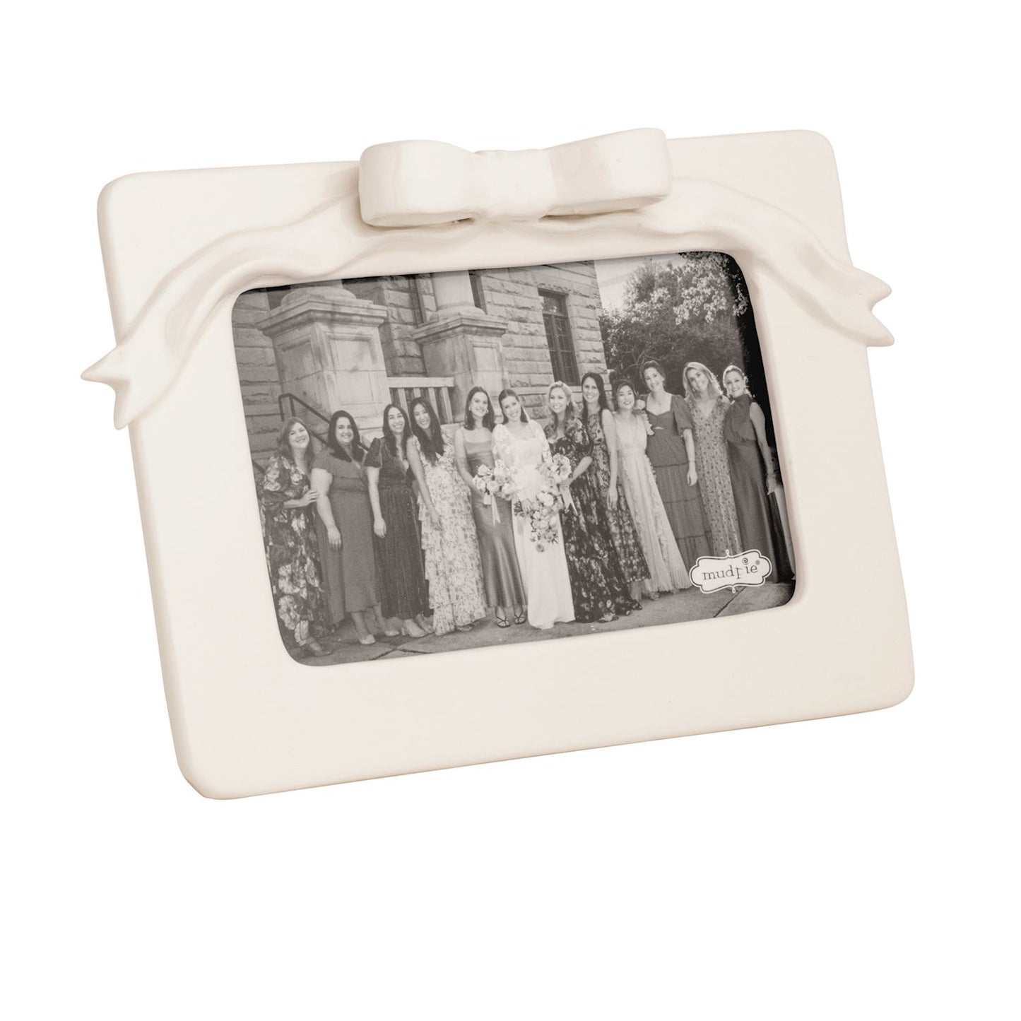 Mud Pie Bow Ceramic Frame