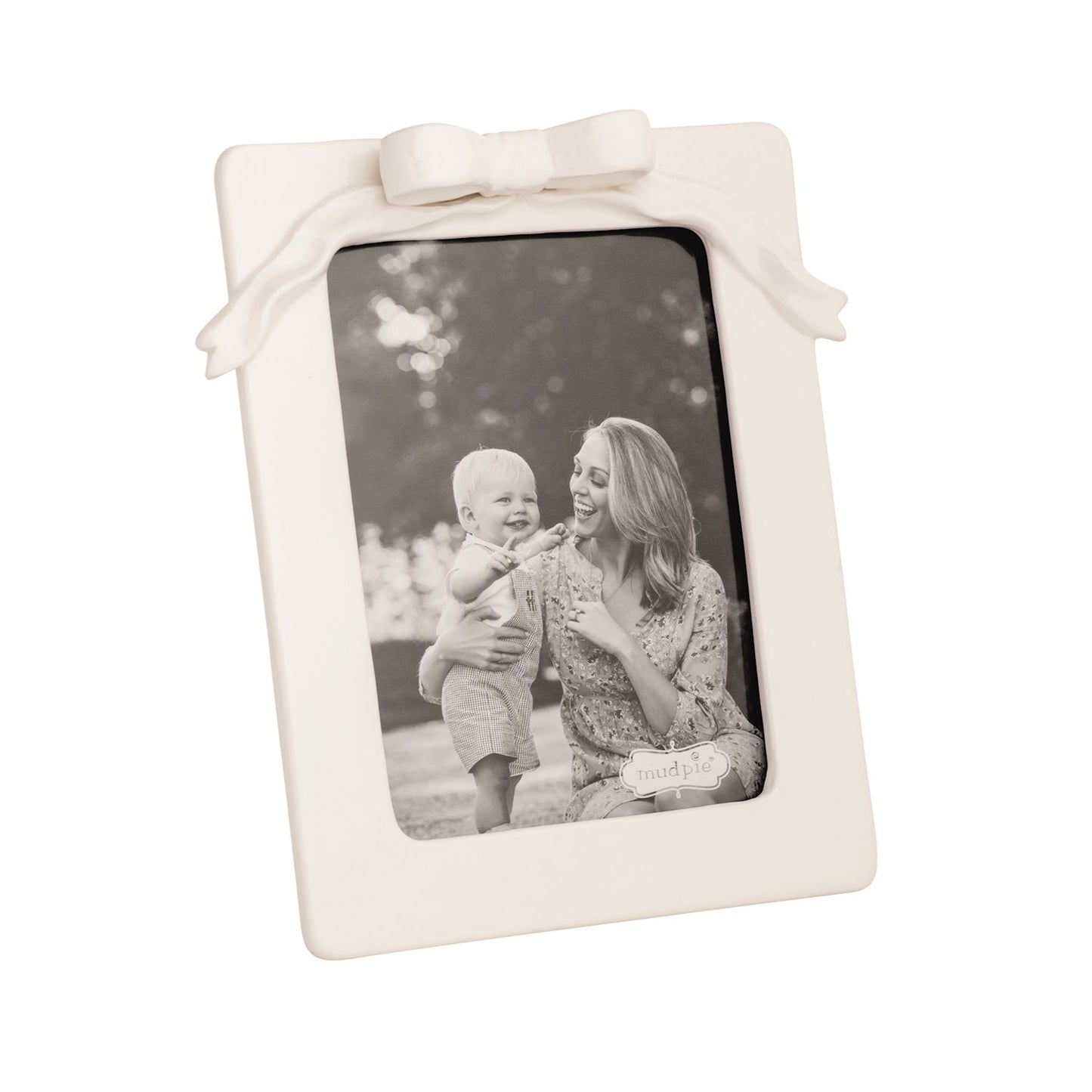 Mud Pie Bow Ceramic Frame