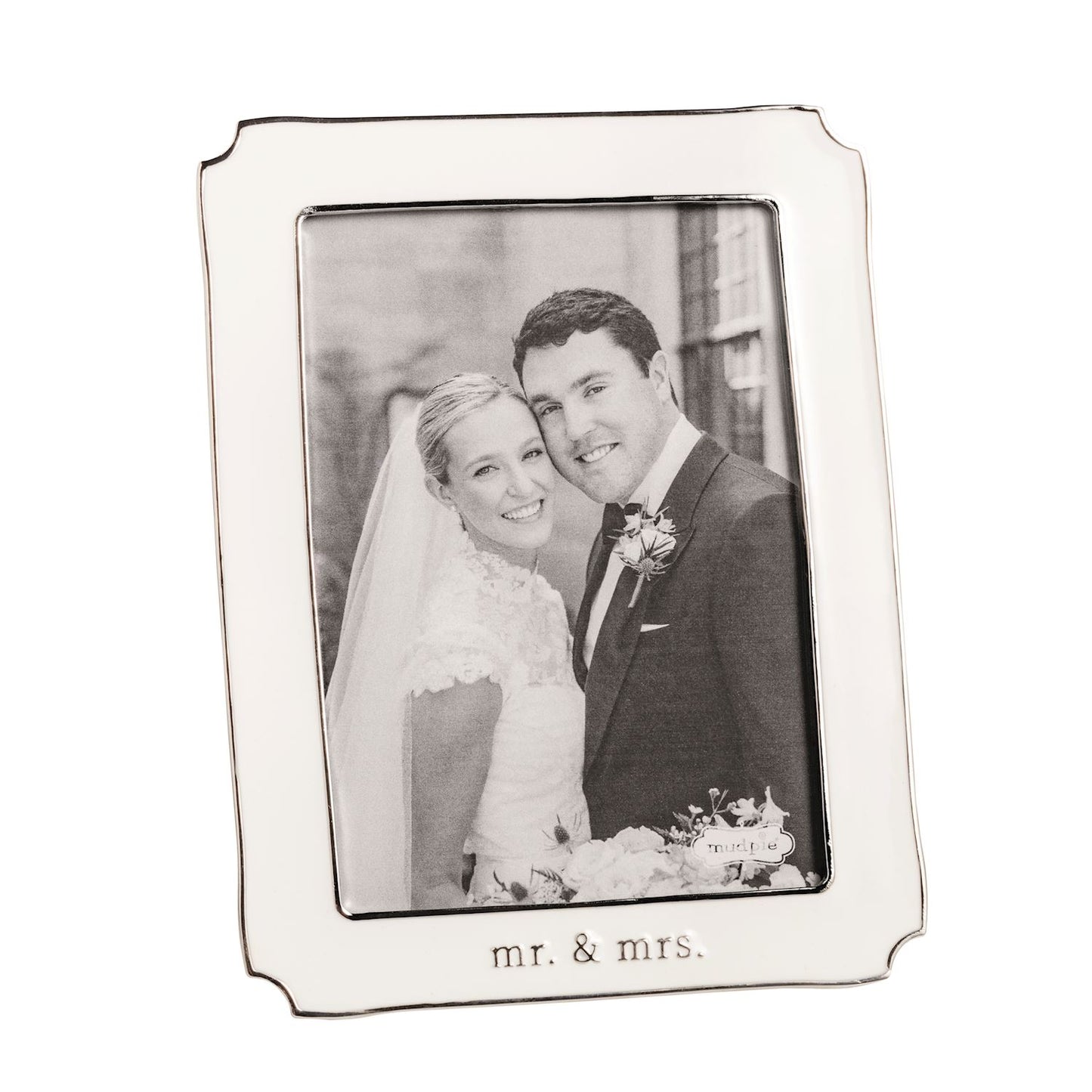Mud Pie Mr. & Mrs. Enamel Frame