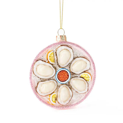 Oyster Bowl Glass Ornament