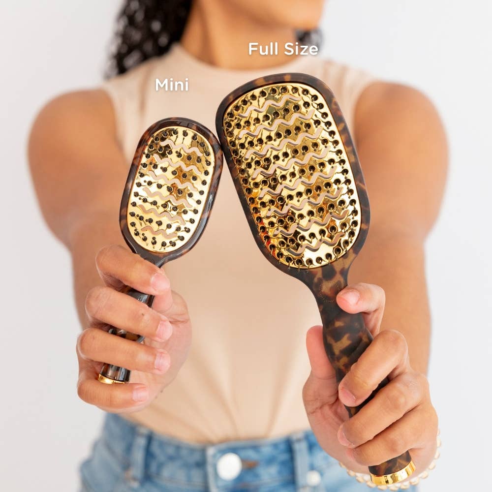 TELETIE Mini Vented Brush | Tortoise