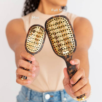 TELETIE Mini Vented Brush | Tortoise