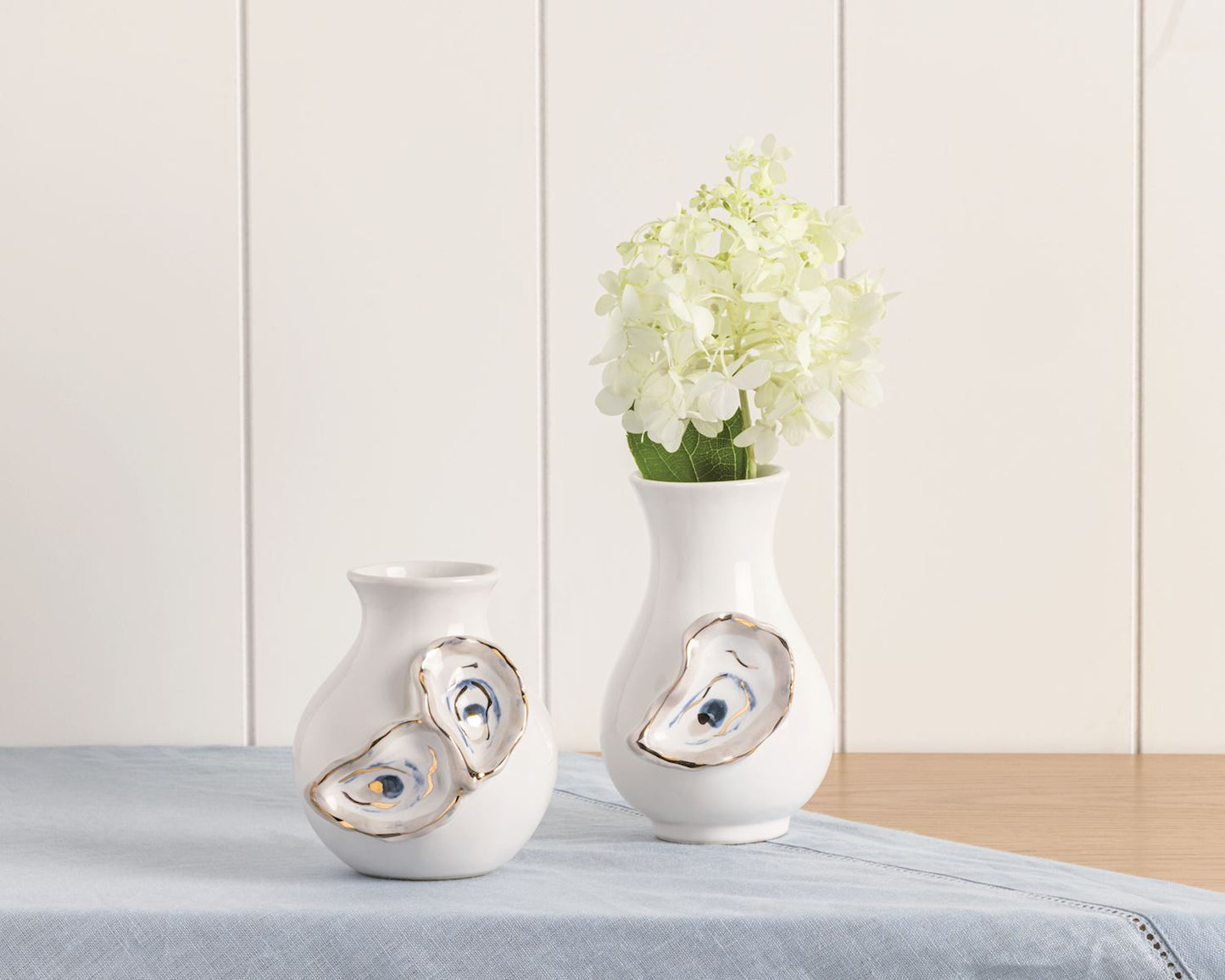 Mud Pie Large Oyster Shell Bud Vase