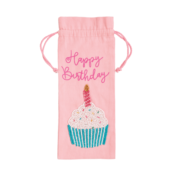 Mud Pie Beaded Birthday Wine Bags