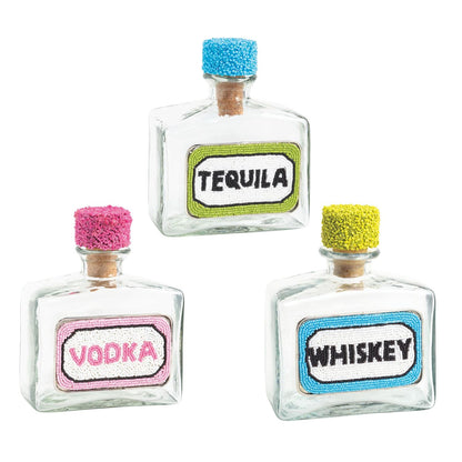 Mud Pie Beaded Bar Decanters