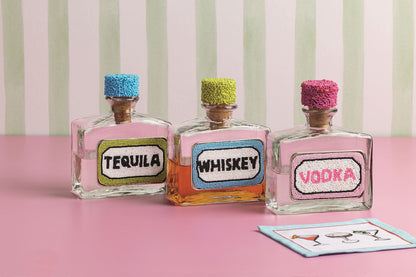 Mud Pie Beaded Bar Decanters
