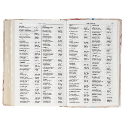 Floral Giant Print Standard-size Faux Leather KJV Bible