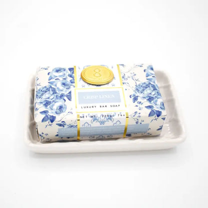 Crisp Linen Wrap Bar Soap