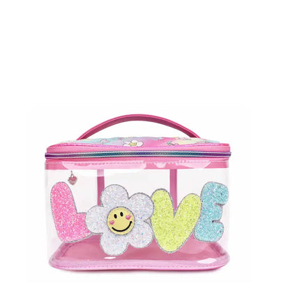 Clear Love Daisy Glam Bag
