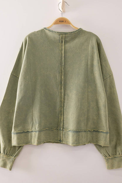 Maddie Vintage Days Raw Edge Top
