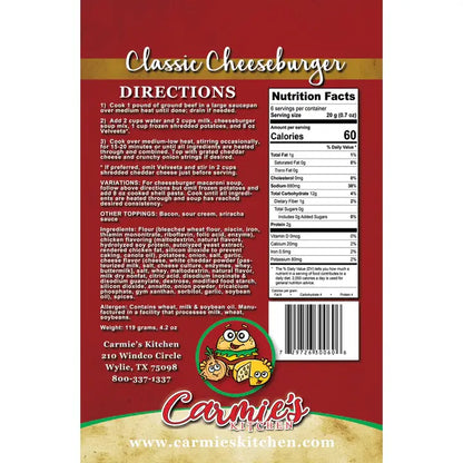 Carmie's Classic Cheeseburger Soup Mix