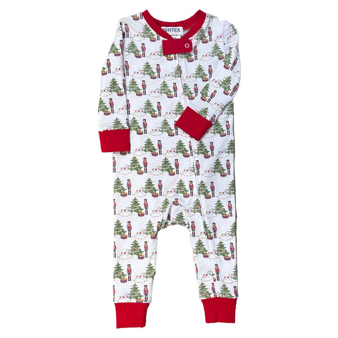 Baby Nutcracker & Tree PJ Playsuit