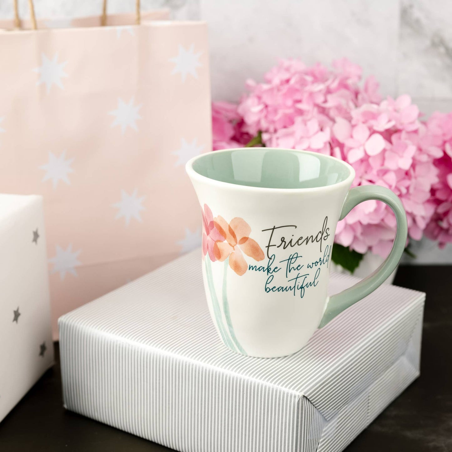 Friends Make the World Beautiful 16 oz Mug