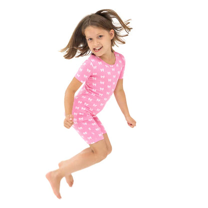 Angel Dear Pink Bows Loungewear Short Set