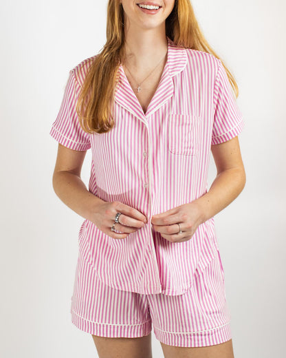 Pinstripe Sleep Shorts