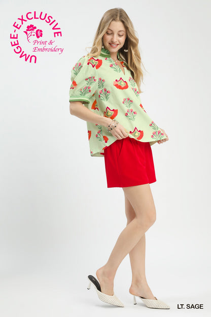 Light Sage Sweet Meadow Top
