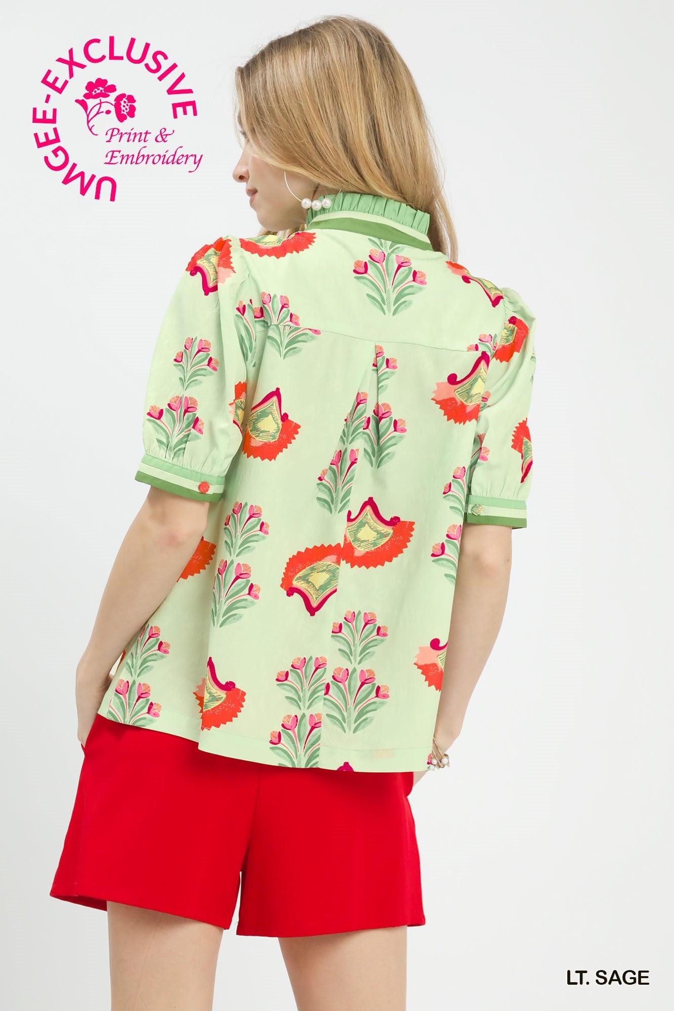 Light Sage Sweet Meadow Top