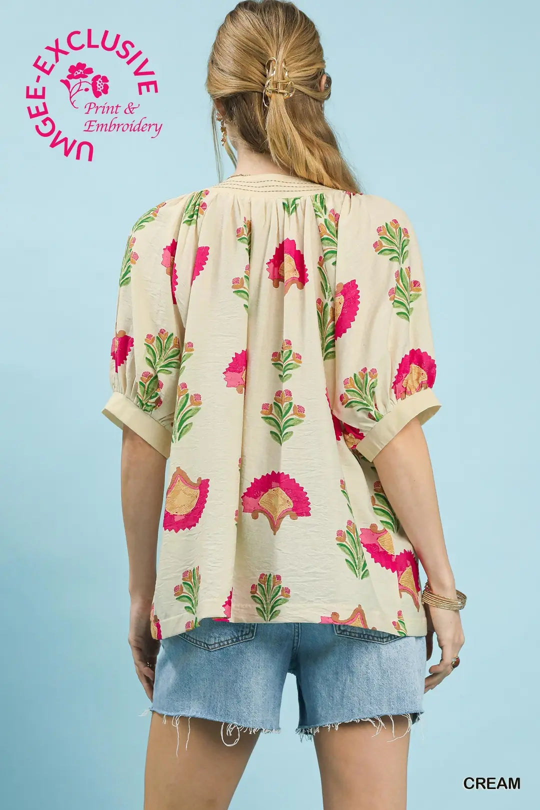 Cream Garden Party Top