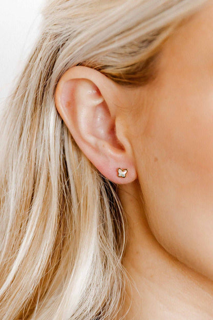 Polly Butterfly Screwback Stud Earrings