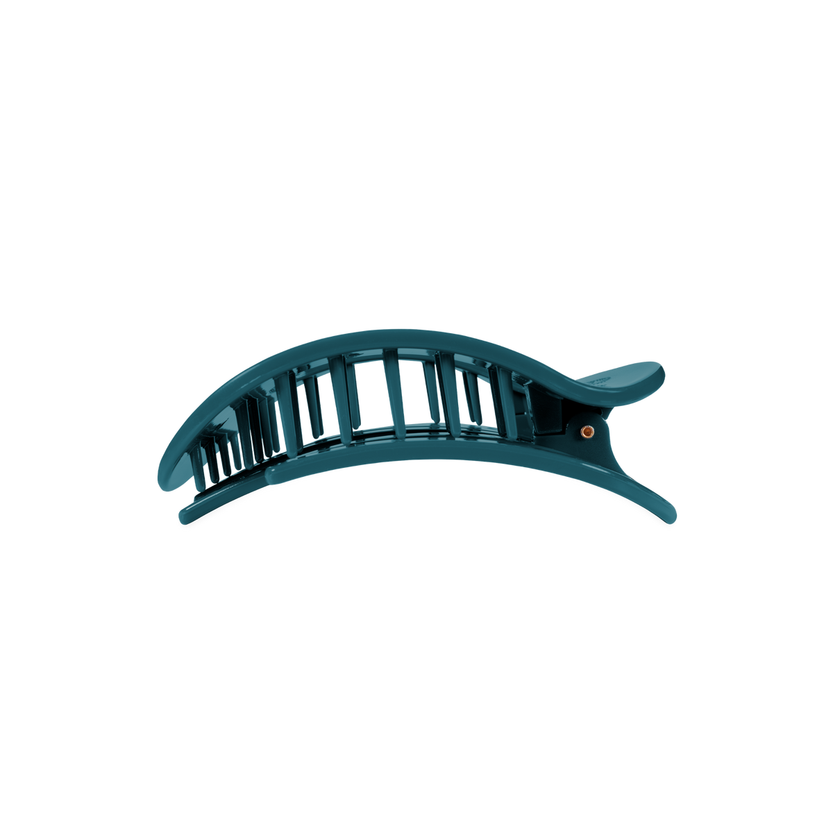 Round Flat TELETIE Clip | Medium | Teal With It
