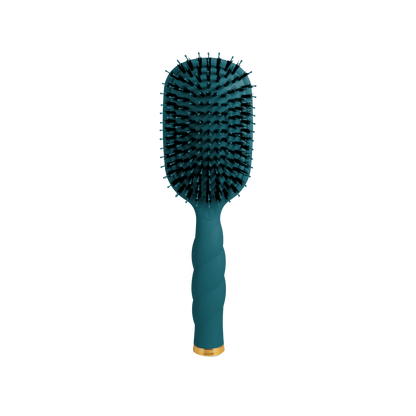 TELETIE Boar Bristle Hair Brush | Teal With It