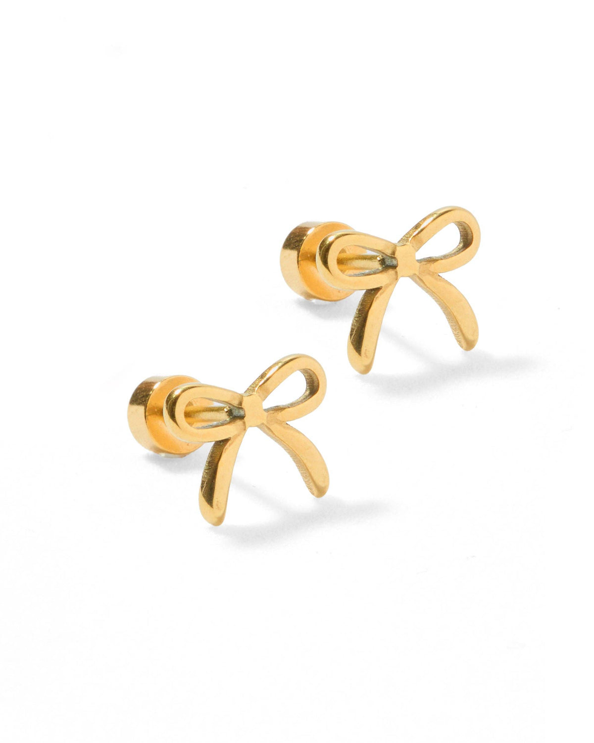Sadie Gold Screwback Stud Earrings