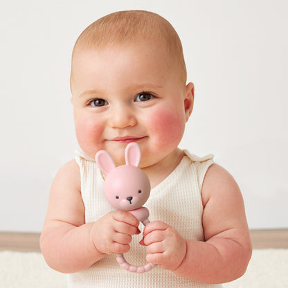 Itzy Ritzy Sweetie Rattle - Pink Bunny