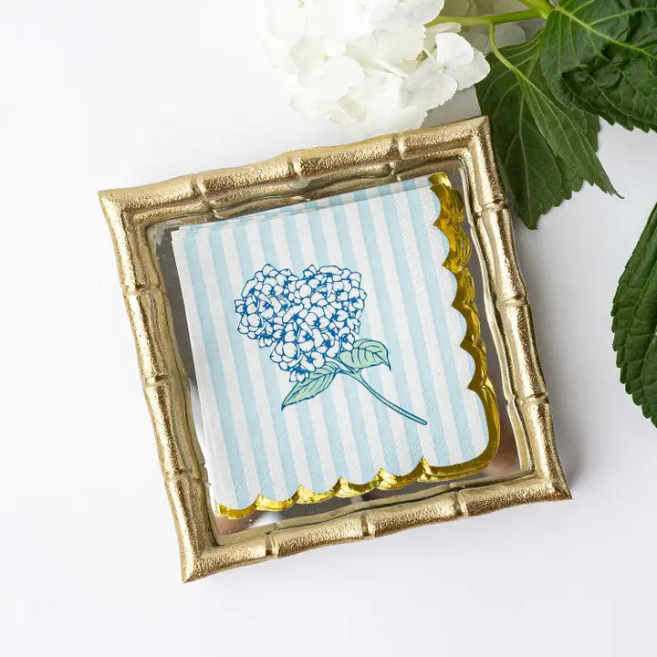 Hydrangea Paper Beverage Napkin Pack