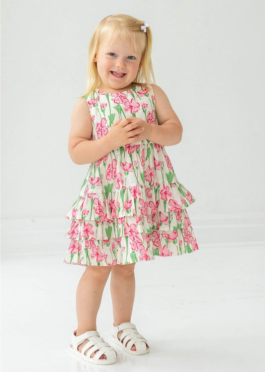 Youth Coquette Pink Floral Dress