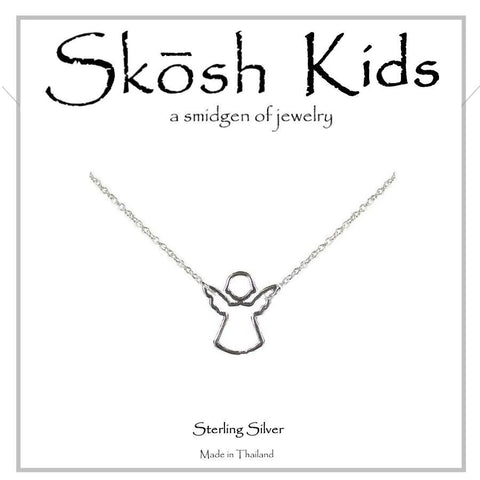 Skosh Kids Silver Angel Necklace