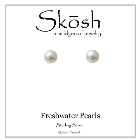 Skosh 6mm Freshwater Pearl Earrings