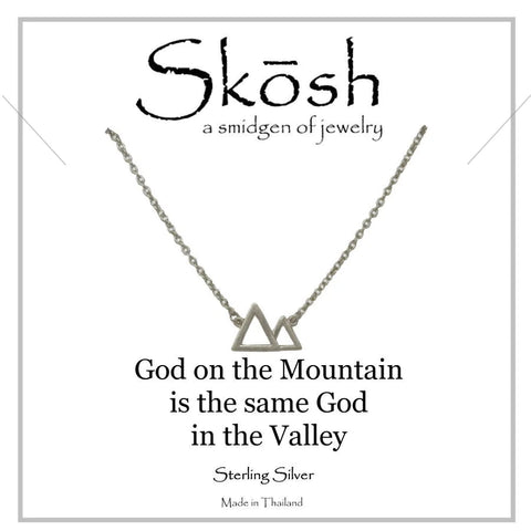 Skosh Silver Mountain & Valleys Necklace