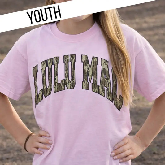 Youth Lulu Mac Blossom Mossy Oak Bottomland Tee