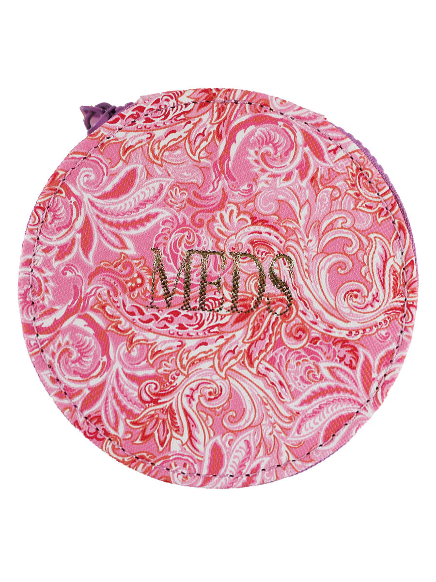 Pink Paisley Pill Case
