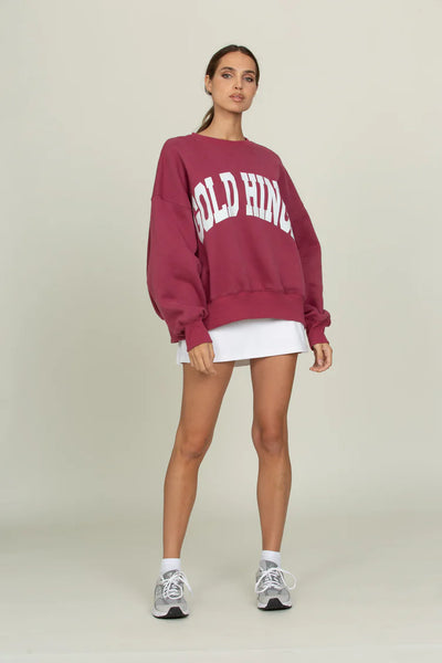 Gold Hinge Pale Mulberry Wide Arm Sweatshirt