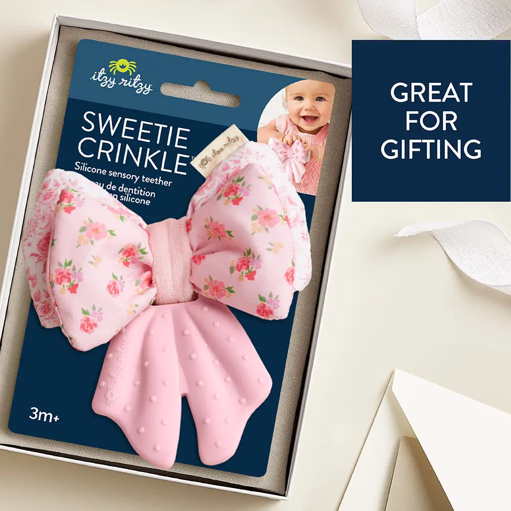 Sweetie Crinkle™ Sensory Teether - Bow