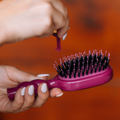 TELETIE Mini Boar Bristle Hair Brush | Mulberry